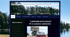 Desktop Screenshot of lakeviewautosales.net