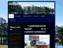 Tablet Screenshot of lakeviewautosales.net